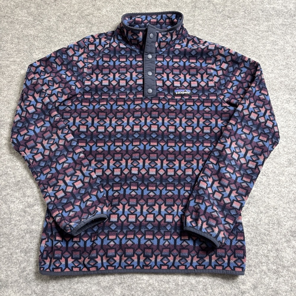 Patagonia Cedar Mesa Print Snap T Fleece Womens‎ Medium Pullover
